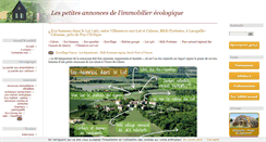 Desktop Screenshot of immobilierecologique.fr